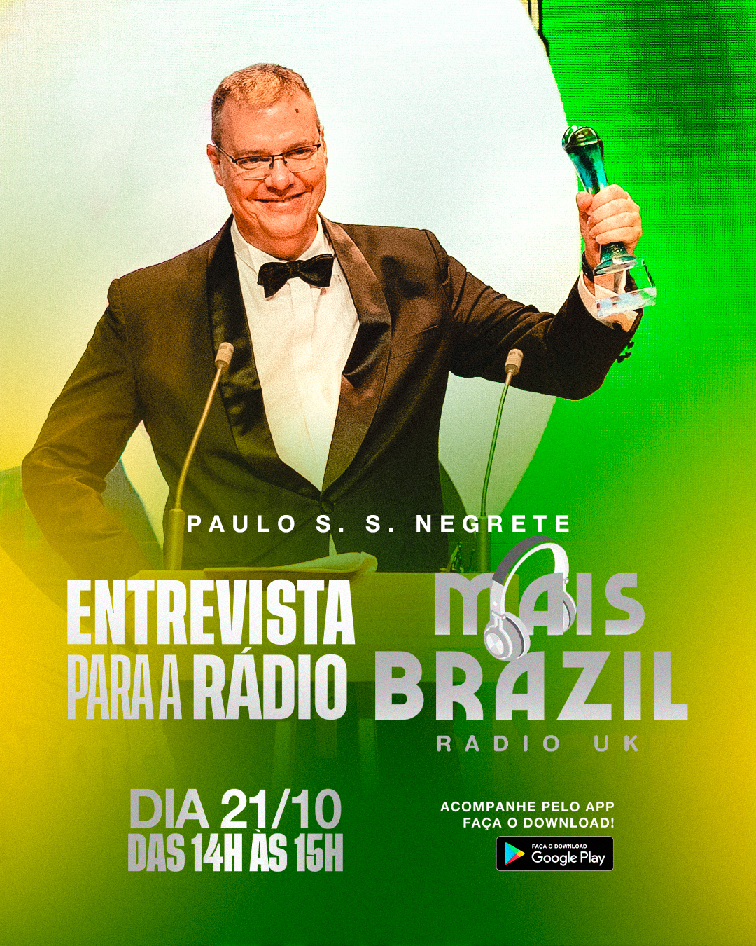 Entrevista para a Rádio Mais Brazil UK