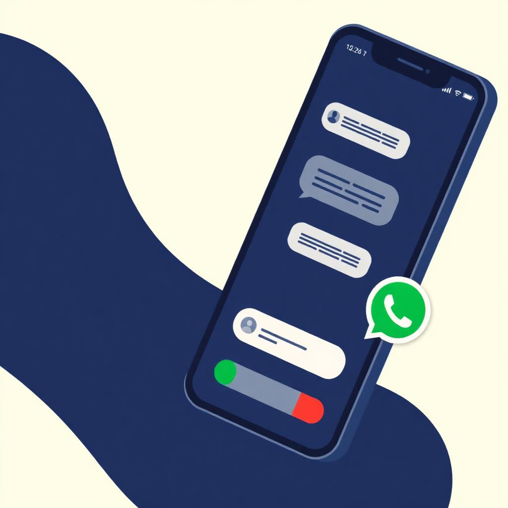 Ilustração de uma conversa pelo WhatsApp